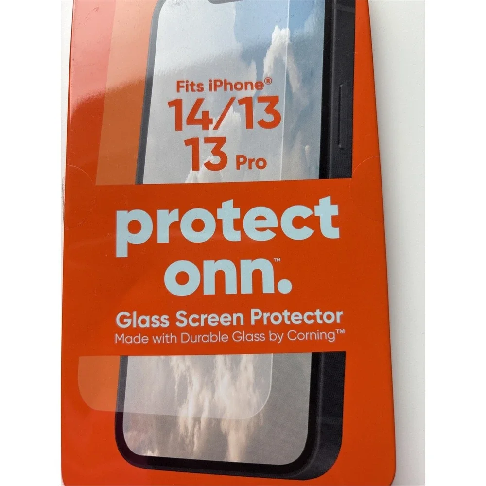 Protect Onn. Glass Screen‎ Protector For Iphone 14/13 13 Pro Open Box NEW